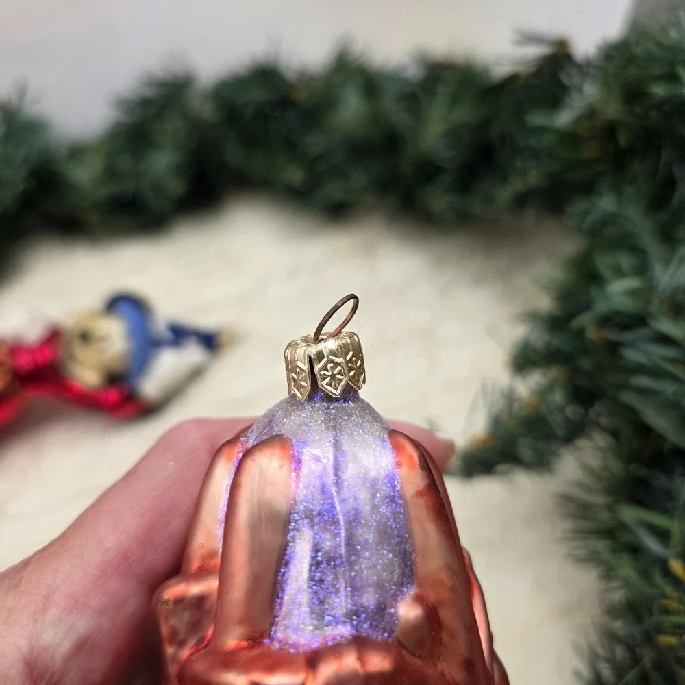 1999 Christopher Radko Disney Fantasia Sorcerer Mickey Brooms Glass Ornaments